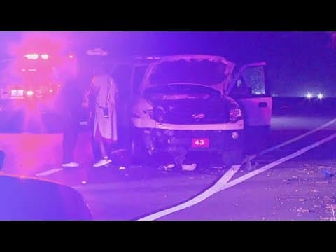 Indianapolis Fire Department vehicle crashes on Indy's north side