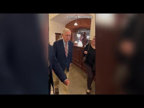 Sen. Mitch McConnell falls at Capitol