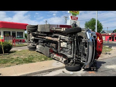 Ambulance, police cruiser crash while responding to drowning in Marion
