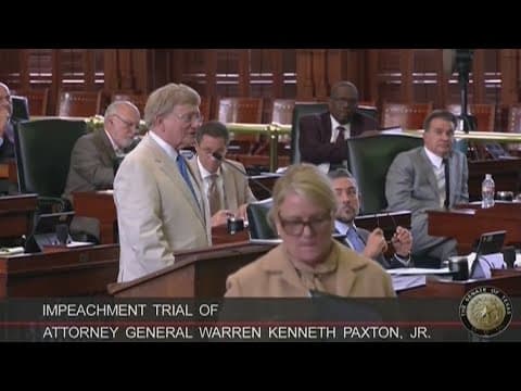 Defense to begin case in Paxton impeachment trial on Friday