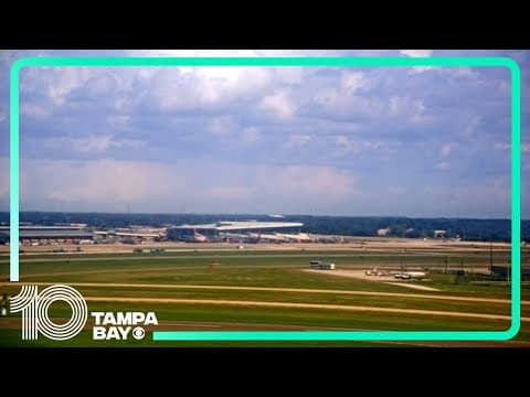 Live look at TPA as global tech issue delays, cancels flights