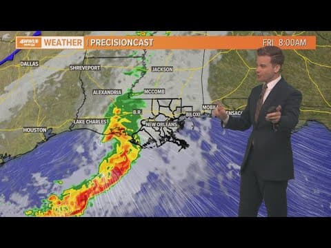 New Orleans Weather: Nice Thursday, storms possible Friday