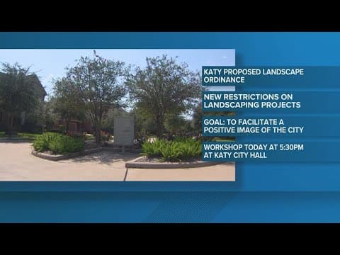 Katy considers new landscape and tree ordinance, public meeting today