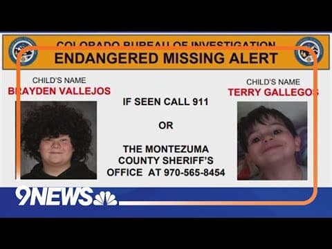 CBI issues Endangered Missing Alert for 2 Montezuma children