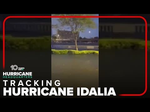 Hurricane Idalia floods Bayshore Boulevard in Tampa, Florida