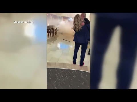 Video shows car crashing into Texas emergency room