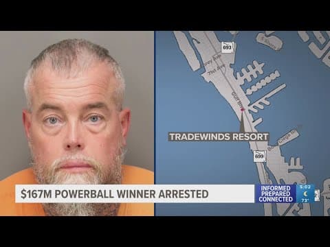 Kentucky Powerball winner arrested in Pinellas County after kicking deputy in the face
