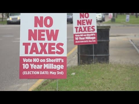 Orleans Parish Sheriff's Office addresses anti-tax signs