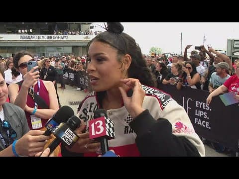 Jordin Sparks talks about singing the National Anthem before the 2024 Indy 500