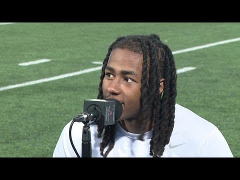 Jermaine Mathews Jr. interview | Ohio State spring practice