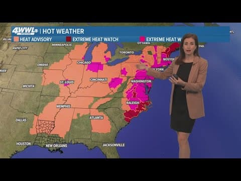 New Orleans Weather: Hot and sweaty forecast this week, plus a few storms