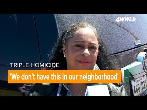 Resident says 'we don't have this in our neighborhood' referring to triple homicide in Jefferson