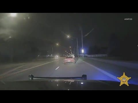 Dashcam video shows chase in Franklin County as passenger hangs out window