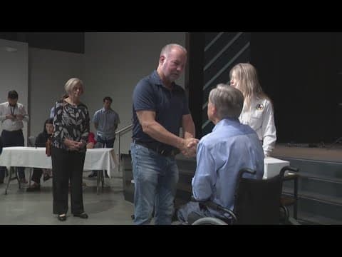 Gov. Abbott presents checks to victims of deadly July flooding in Central Texas