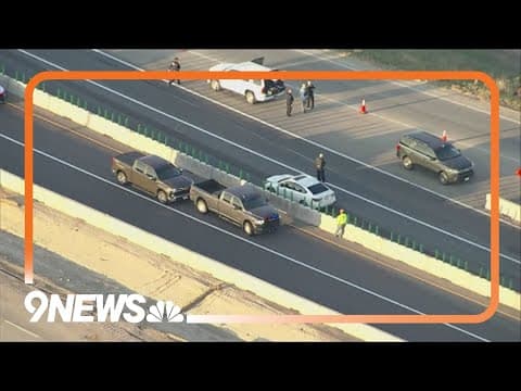 Suspect hit by car on I-25 after police pursuit is now arrested for murder