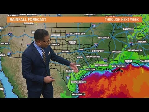 DFW Weather: Rain is expected along the coast this week