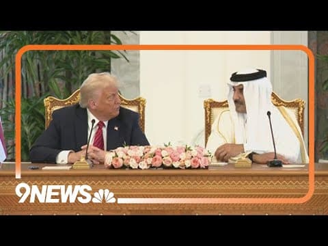 Dealing and dining in Qatar: Trump signs 'major economic' deal
