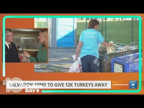 Salvation Army to give away 12K turkeys to local families in need