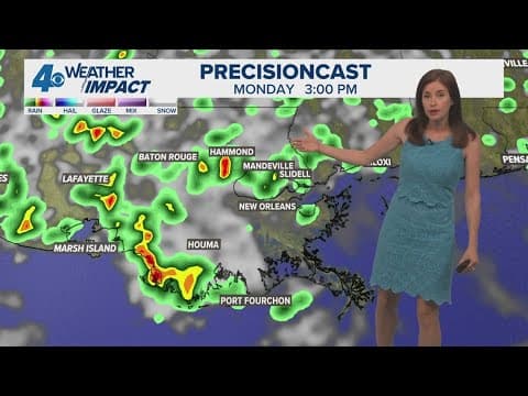 New Orleans 10pm Weather: Super hot start to the week as temperatures approach upper 90s each day