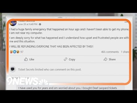 Dozens are out hundreds of dollars after using a local ticket broker