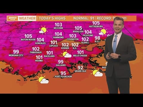 New Orleans Weather: Temperatures likely to hit all-time highs today