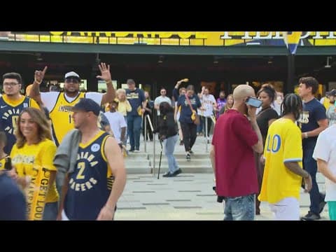 Pacers fans celebrate after team evens playoff series with Knicks 2-2