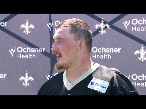 Landon Young on Saints OL accepting challenge to better protect QB Derek Carr