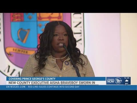Aisha Braveboy sworn in as Prince George's County Executive in star-studded ceremony