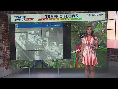 Major delays on I-95 in Fairfax County due to vehicle fire, crash