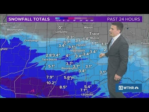 5 p.m. update on winter snow storm in Indiana | Weather Impact Alert