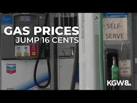 Oregon gas prices jump 16 cents in a week, biggest increase in the U.S. | Here's why