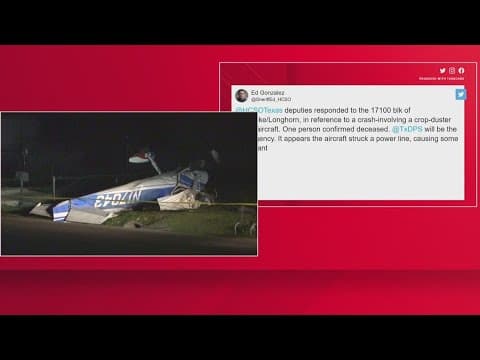 Officials: Pilot killed after Cessna 150L hits power line, crashes in west Harris County