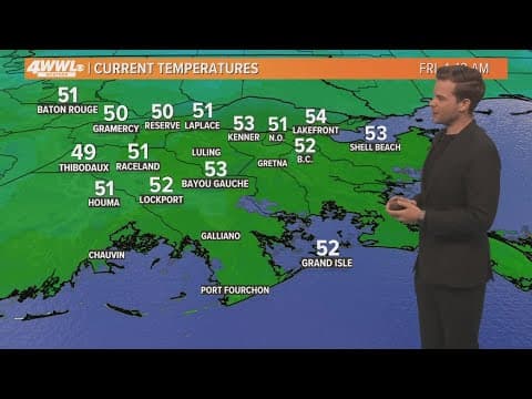 New Orleans Weather: Parts of the area see freezing Friday night