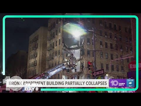 Bronx apartment building partially collapses
