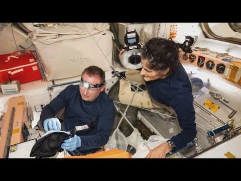 Stuck NASA astronauts prepare to return after nine months in space