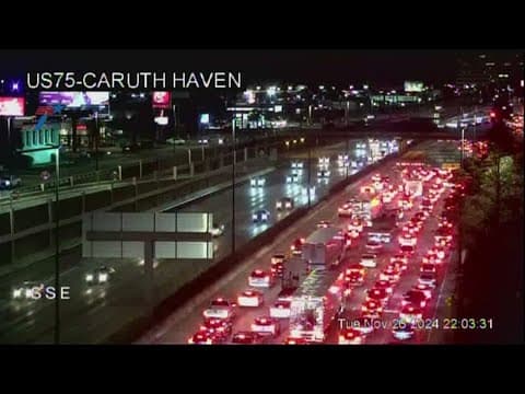Motorcycle crash in Dallas causes major backup