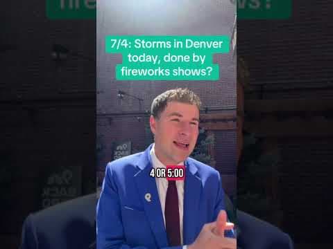 July 4 forecast: Denver storms today, done by fireworks shows tonight?