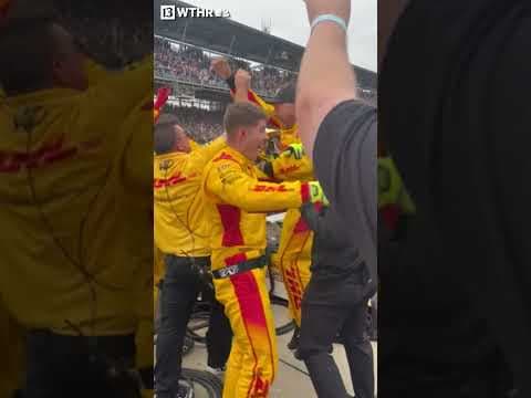 Alex Palou's crew celebrates Indianapolis 500 win #indy500
