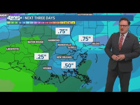 New Orleans Weather: Temperature ups and down with several cold fronts coming
