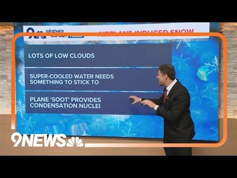 Explaining the phenomenon of airplane-induced snow