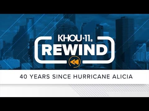 Aug. 18 marks 40 years since Hurricane Alicia's landfall