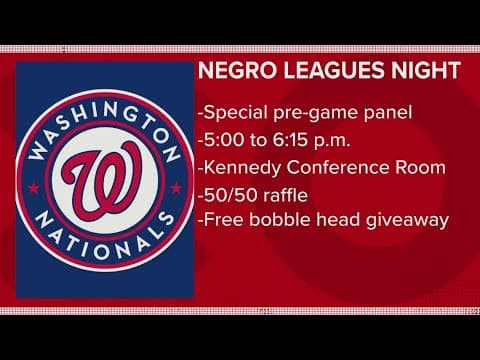 Negro Leagues Night at Nats Park