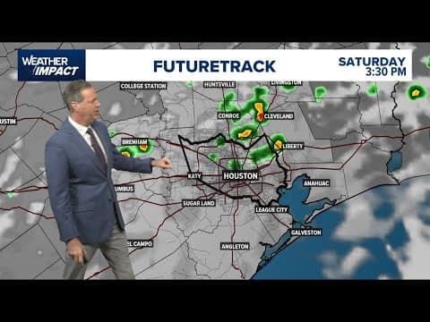 Live forecast: A few isolated showers expected Saturday