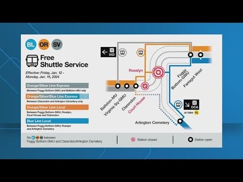 Rosslyn, Court House Metro stations closed for Martin Luther King Jr. holiday