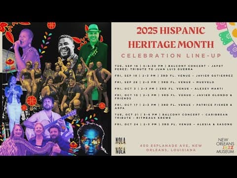New Orleans Jazz Museum Kicks Off Hispanic Heritage Month Celebration