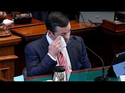 Former Deputy AG Ryan Vassar gets emotional at Paxton impeachment trial