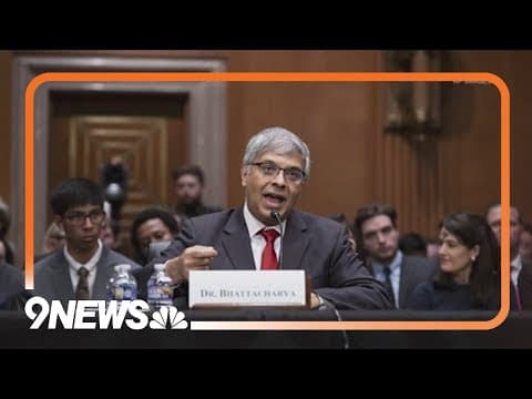 NIH director nominee asked to comment on recent measles death of unvaccinated child in Texas