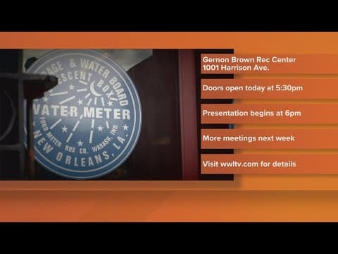 Sewerage and Water Board community meetings continue in New Orleans