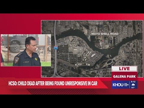 Sheriff Ed Gonzalez gives update after child left in vehicle unattended dies