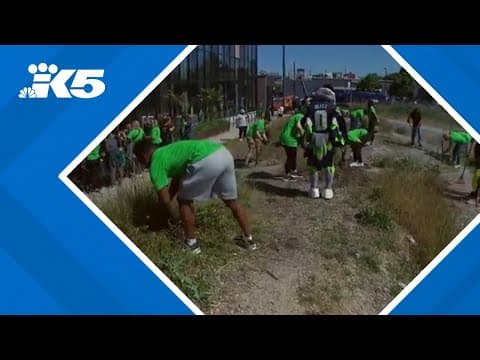 Seahawks join beautification project at Odessa Brown Children's Clinic